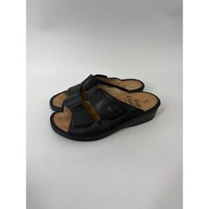 Finn Comfort Women's Size 36 D US 5.5 Sandal Soft Jamaica Black Made In Germany